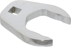 Proto - 1-5/16" 3/8" Drive Chrome Open End Crowfoot Wrench - 0.53" Head Diam x 0.38" Head Thickness - Exact Tool & Supply