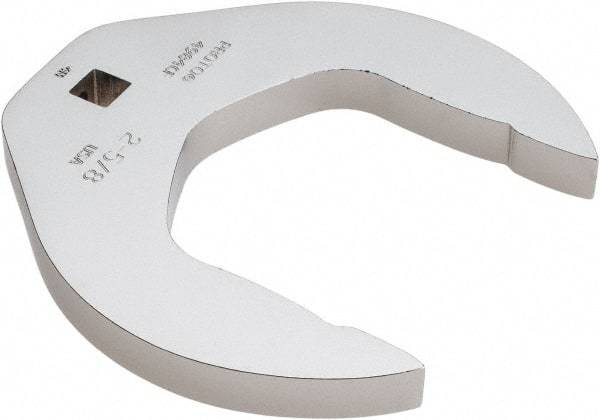 Proto - 2-5/8" 3/8" Drive Chrome Open End Crowfoot Wrench - 4.59" Head Diam x 1/2" Head Thickness - Exact Tool & Supply