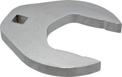 Proto - 2-1/4" 1/2" Drive Chrome Open End Crowfoot Wrench - 4-7/32" Head Diam x 1/2" Head Thickness - Exact Tool & Supply