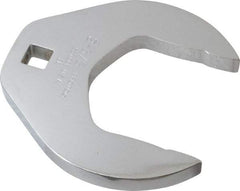 Proto - 2-3/8" 1/2" Drive Chrome Open End Crowfoot Wrench - 4-3/8" Head Diam x 1/2" Head Thickness - Exact Tool & Supply
