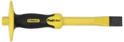 Stanley - 12" OAL x 1" Blade Width Cold Chisel - 1" Tip, 3/4" Stock, Patented Bi-Material Break Resistant Handle - Exact Tool & Supply
