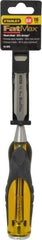 Stanley - 9" OAL x 5/8" Blade Width Wood Chisel - 5/8" Tip, Patented Bi-Material Break Resistant Handle - Exact Tool & Supply