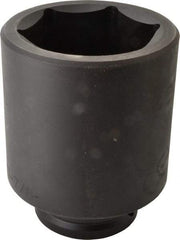 Proto - 1-1/2" Drive 3-7/8" Deep Impact Socket - 6 Points, 6-3/4" OAL - Exact Tool & Supply