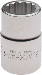 Blackhawk by Proto - 3/4" Drive, Standard Hand Socket - 12 Points, 2" OAL, Alloy Steel, Satin Finish - Exact Tool & Supply