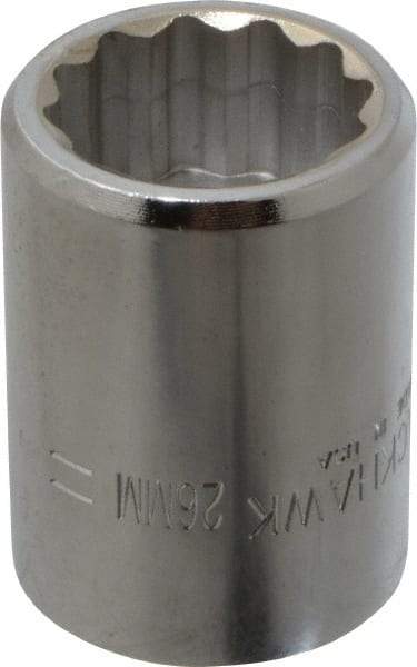 Blackhawk by Proto - 3/4" Drive, Standard Hand Socket - 12 Points, 2" OAL, Alloy Steel, Black Finish - Exact Tool & Supply