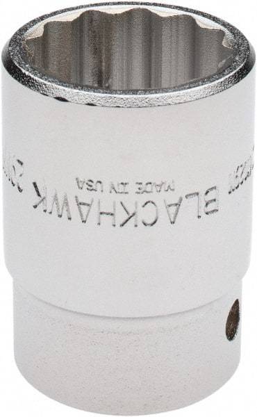 Blackhawk by Proto - 3/4" Drive, Standard Hand Socket - 6 Points, 2-13/64" OAL, Alloy Steel, Black Finish - Exact Tool & Supply