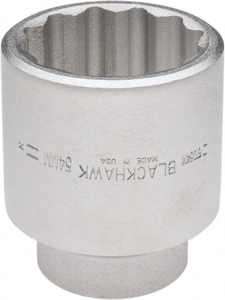 Blackhawk by Proto - 3/4" Drive, Standard Hand Socket - 12 Points, 3-13/64" OAL, Alloy Steel, Black Finish - Exact Tool & Supply
