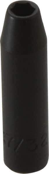Proto - 1/4" Drive 7/32" Deep Impact Socket - 6 Points, 2" OAL - Exact Tool & Supply