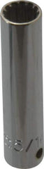 Proto - 1/4" Drive, 5/16" Socket, Spline Socket - 12 Points, 2" OAL - Exact Tool & Supply