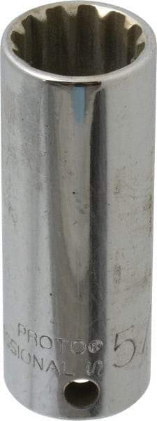 Proto - 3/8" Drive, 5/8" Socket, Spline Socket - 12 Points, 2-3/8" OAL - Exact Tool & Supply