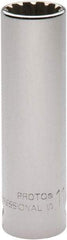 Proto - 1/2" Drive, 11/16" Socket, Spline Socket - 12 Points, 3-3/8" OAL - Exact Tool & Supply