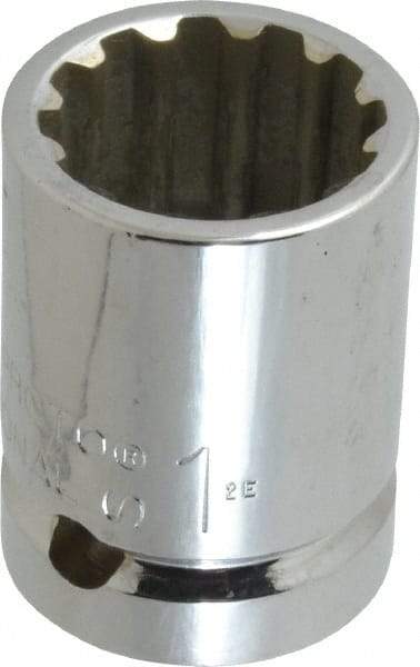 Proto - 3/4" Drive, 1" Socket, Spline Socket - 12 Points, 1-15/16" OAL - Exact Tool & Supply