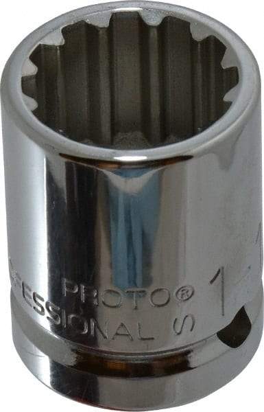 Proto - 3/4" Drive, 1-1/16" Socket, Spline Socket - 12 Points, 1-31/32" OAL - Exact Tool & Supply
