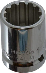 Proto - 3/4" Drive, 1-1/16" Socket, Spline Socket - 12 Points, 1-31/32" OAL - Exact Tool & Supply
