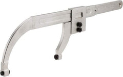 Facom - 0" to 7-7/8" Capacity, Satin Chrome Finish, Pin Spanner Wrench - 20-3/4" OAL, 6mm Hook Pin Height - Exact Tool & Supply