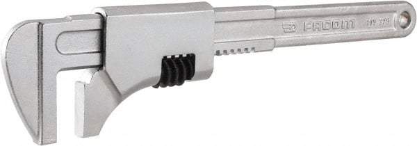 Facom - 14-3/4" Hardened Steel Straight Pipe Wrench - 3-9/64" Pipe Capacity - Exact Tool & Supply