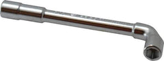 Facom - 5/16", 6 Point, Satin Chrome Coated, 90 ° Offset Socket Wrench - 114mm OAL, 12.5mm Head Thickness - Exact Tool & Supply