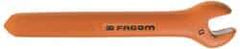 Facom - 11mm Open End Wrench - 5-5/16" OAL, Single End, Insulating Elastomer Finish - Exact Tool & Supply