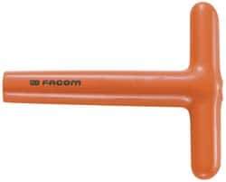 Facom - 8mm 6 Point Insulated Box Wrench - Single End, 19/32" Head Diam, 5-11/16" OAL, Steel - Exact Tool & Supply
