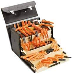 Facom - 38 Piece Insulated Hand Tool Set - Comes in Tool Box - Exact Tool & Supply
