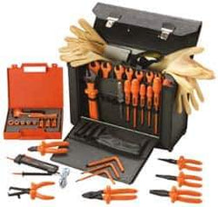 Facom - 39 Piece Insulated Hand Tool Set - Comes in Tool Box - Exact Tool & Supply