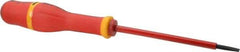 Facom - 200mm OAL Standard Slotted Screwdriver - 100mm Blade Length, Round Shank, Ergonomic Handle - Exact Tool & Supply