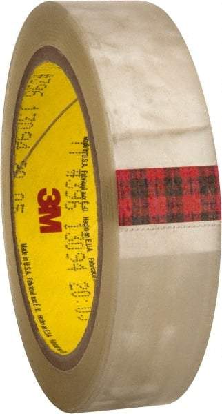 3M - 36 Yds. x 1", Clear Polyester Film Tape - 396 Series, 4.1 mil Thick, 43 Lb./Inch Tensile Strength - Exact Tool & Supply