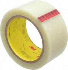 3M - 36 Yds. x 2", Clear Polyester Film Tape - 396 Series, 4.1 mil Thick, 43 Lb./Inch Tensile Strength - Exact Tool & Supply