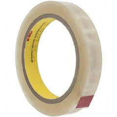 3M - 36 Yds. x 5/8", Clear Polyester Film Tape - 396 Series, 4.1 mil Thick, 43 Lb./Inch Tensile Strength - Exact Tool & Supply
