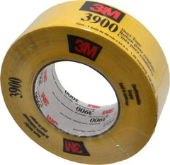 3M - 2" x 55m Yellow Duct Tape - 8.1 mil, Rubber Adhesive, Polyethylene Film Backing, 32 Lb/ln Tensile Strength, 200°F Max, Series 3900 - Exact Tool & Supply