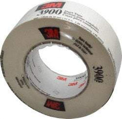 3M - 2" x 55m White Duct Tape - 8.1 mil, Rubber Adhesive, Polyethylene Film Backing, 32 Lb/ln Tensile Strength, 200°F Max, Series 3900 - Exact Tool & Supply