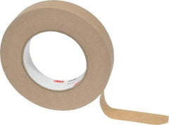 3M - 1" Wide x 60 Yd Long Tan Paper Masking Tape - Series 2515, 6.7 mil Thick, 36 In/Lb Tensile Strength - Exact Tool & Supply