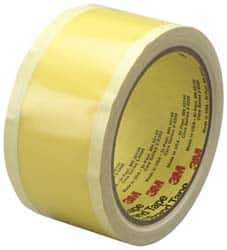 3M - 36 Yds. x 2", Yellow Polyethylene Film Tape - 695 Series, 3 mil Thick, 8 Lb./Inch Tensile Strength - Exact Tool & Supply