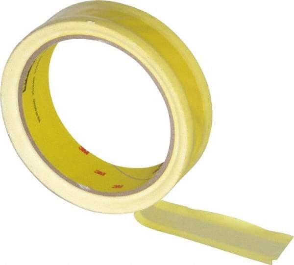 3M - 36 Yds. x 1", Yellow Polyethylene Film Tape - 695 Series, 3 mil Thick, 8 Lb./Inch Tensile Strength - Exact Tool & Supply