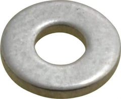 Value Collection - #6 Screw, Grade 2 Steel SAE Flat Washer - 5/32" ID x 3/8" OD, 0.065" Thick, Plain Finish - Exact Tool & Supply