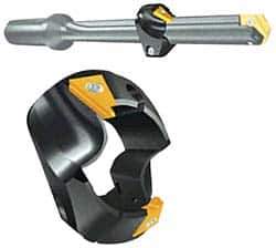 Allied Machine and Engineering - Series T-ACR-45, 0.69" ID, 1-3/8" Overall Diam, 51/64" OAL Drilling Chamfer Ring - T-ACRI-45-B-C5A Insert, 45° Chamfer, 2 Inserts - Exact Tool & Supply