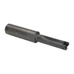 Allied Machine and Engineering - Series 0, 33/64 to 11/16" Diam, 3/4" Diam Straight Shank, Straight Flute Spade Drill - 1-3/8" Max Depth, 2-19/64" Body Length, 4-9/16" OAL, Short Length, Through Coolant - Exact Tool & Supply