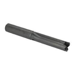 Allied Machine and Engineering - Series 2, 31/32 to 1-3/8" Diam, 1" Diam Straight Shank, Straight Flute Spade Drill - 3-3/8" Max Depth, 4-41/64" Body Length, 8" OAL, Short Length, Through Coolant - Exact Tool & Supply