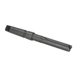 Allied Machine and Engineering - Series 2, 31/32 to 1-3/8" Diam, 4MT Taper Shank, Straight Flute Spade Drill - 3-3/8" Max Depth, 6-19/64" Body Length, 10-25/32" OAL, Short Length, Through Coolant - Exact Tool & Supply