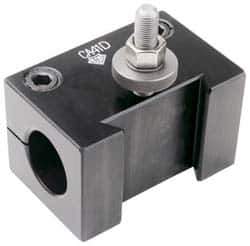 Aloris - Series BXA, #41D Boring Bar Tool Post Holder - 10 to 15" Lathe Swing, 2" OAH, 1" Centerline Height - Exact Tool & Supply