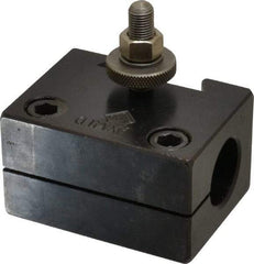 Aloris - Series AXA, #41D Boring Bar Tool Post Holder - 12" & Under Lathe Swing, 1-3/4" OAH, 7/8" Centerline Height - Exact Tool & Supply