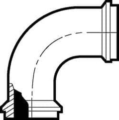 VNE - 1" E-Line Style Sanitary Stainless Steel Pipe 90° Elbow - Exact Tool & Supply