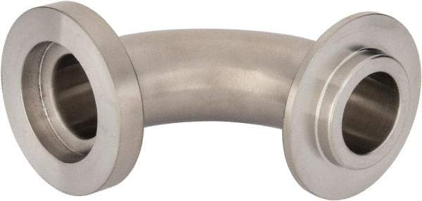 VNE - 1", E-Line Style, Sanitary Stainless Steel Pipe 90° Elbow - Male x Female Connection, Grade 304 - Exact Tool & Supply