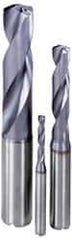 Kennametal - 6mm, 132° Point, Spiral Flute, Solid Carbide Taper Length Drill Bit - TiAlN Finish, 56mm Flute Length, 94mm OAL, Series B978 - Exact Tool & Supply