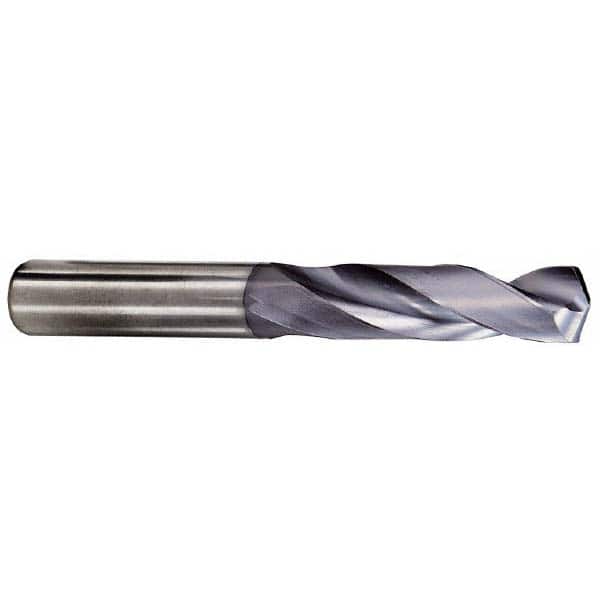 Kennametal - 5/8" 132° Spiral Flute Solid Carbide Taper Length Drill Bit - Exact Tool & Supply