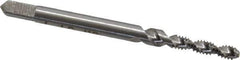 Interstate - #4-40 UNC 2 Flute 2B/3B Bottoming Spiral Flute Tap - High Speed Steel, Bright Finish, 1-7/8" OAL, Right Hand Flute, Right Hand Thread, H2 - Exact Tool & Supply