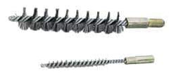 Value Collection - 4-1/2" Diam Helical Steel Tube Brush - 0.016" Filament Diam, 4-1/4" Brush Length, 7-1/2" OAL, 1/2-12 Male Shank - Exact Tool & Supply