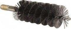 Value Collection - 1-3/4" Diam Helical Steel Tube Brush - 0.012" Filament Diam, 4-1/4" Brush Length, 7-1/2" OAL, 1/2-12 Male Shank - Exact Tool & Supply
