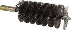 Value Collection - 2" Diam Helical Steel Tube Brush - 0.012" Filament Diam, 4-1/4" Brush Length, 7-1/2" OAL, 1/2-12 Male Shank - Exact Tool & Supply