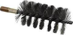 Value Collection - 2-1/4" Diam Helical Steel Tube Brush - Single Spiral, 0.012" Filament Diam, 4-1/4" Brush Length, 7-1/2" OAL, 1/2-12 Male Shank - Exact Tool & Supply